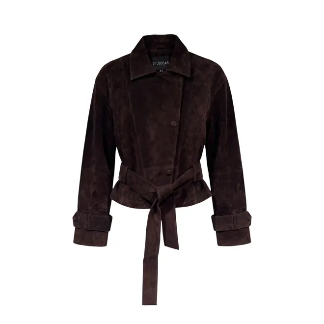 Gwen Suede Jacket - Velvet Brown