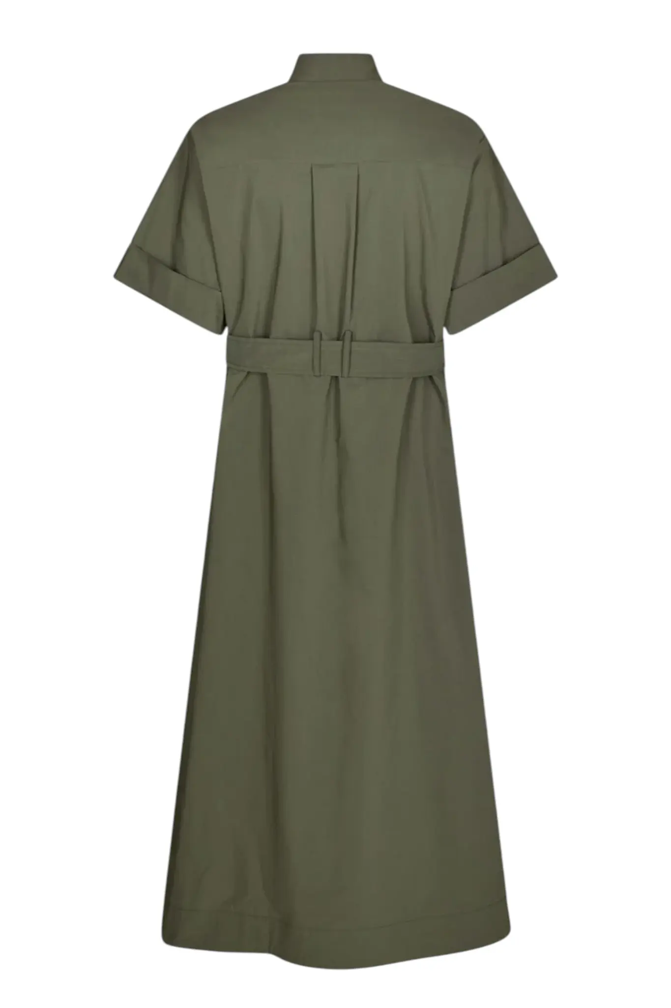 Cina Poplin Dress - Army