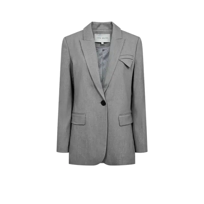 Tailor Blazer - Light Grey Melange