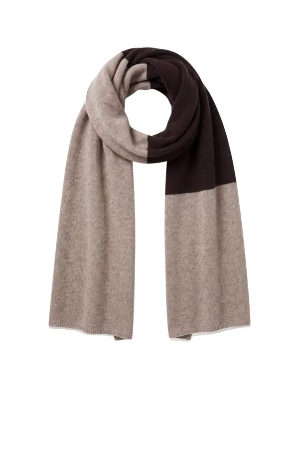 Gio Scarf - Taupe Dark Brown