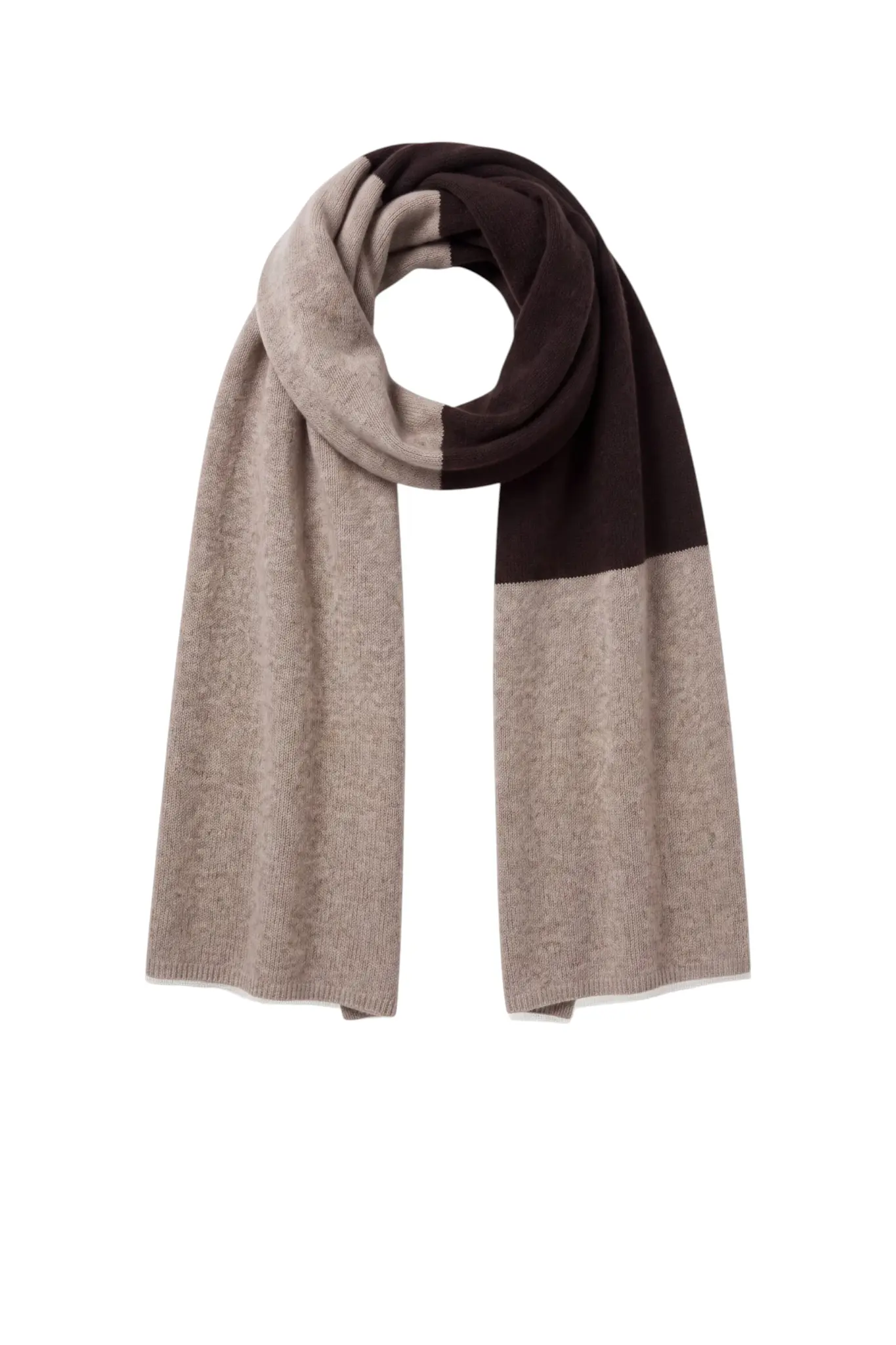Gio Scarf - Taupe Dark Brown