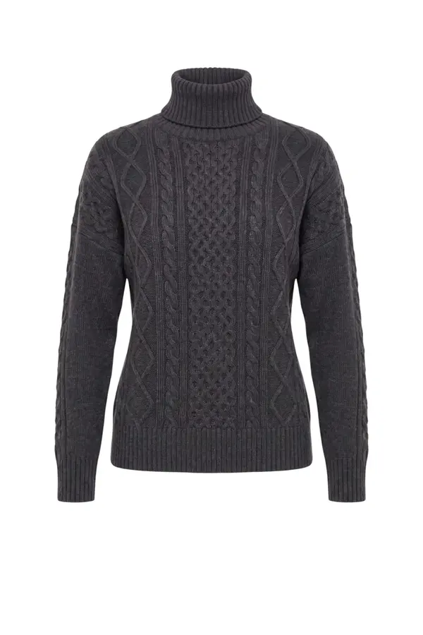 Cesare Turtleneck - Anthracite Grey