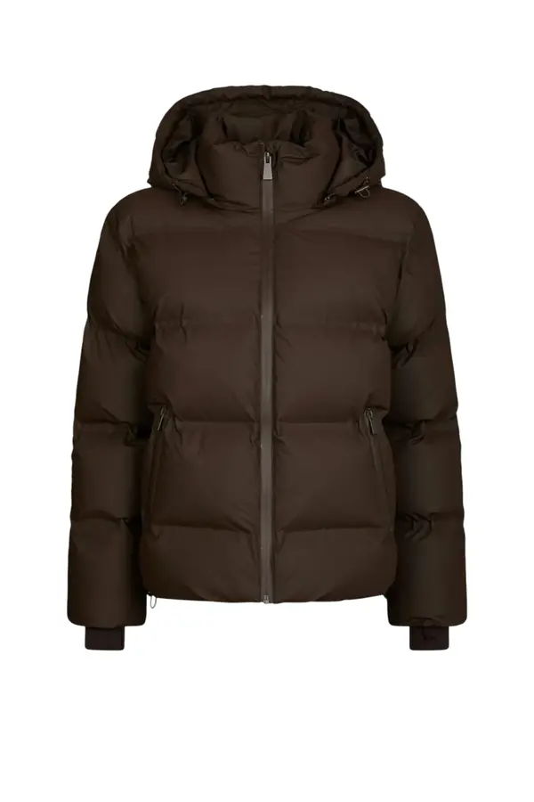 Fox C Puffer Jacket - Dark Brown