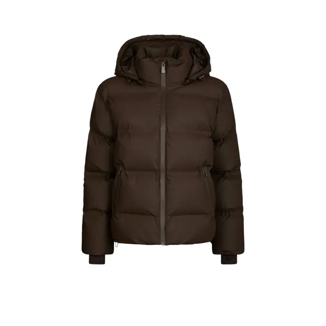 Fox C Puffer Jacket - Dark Brown