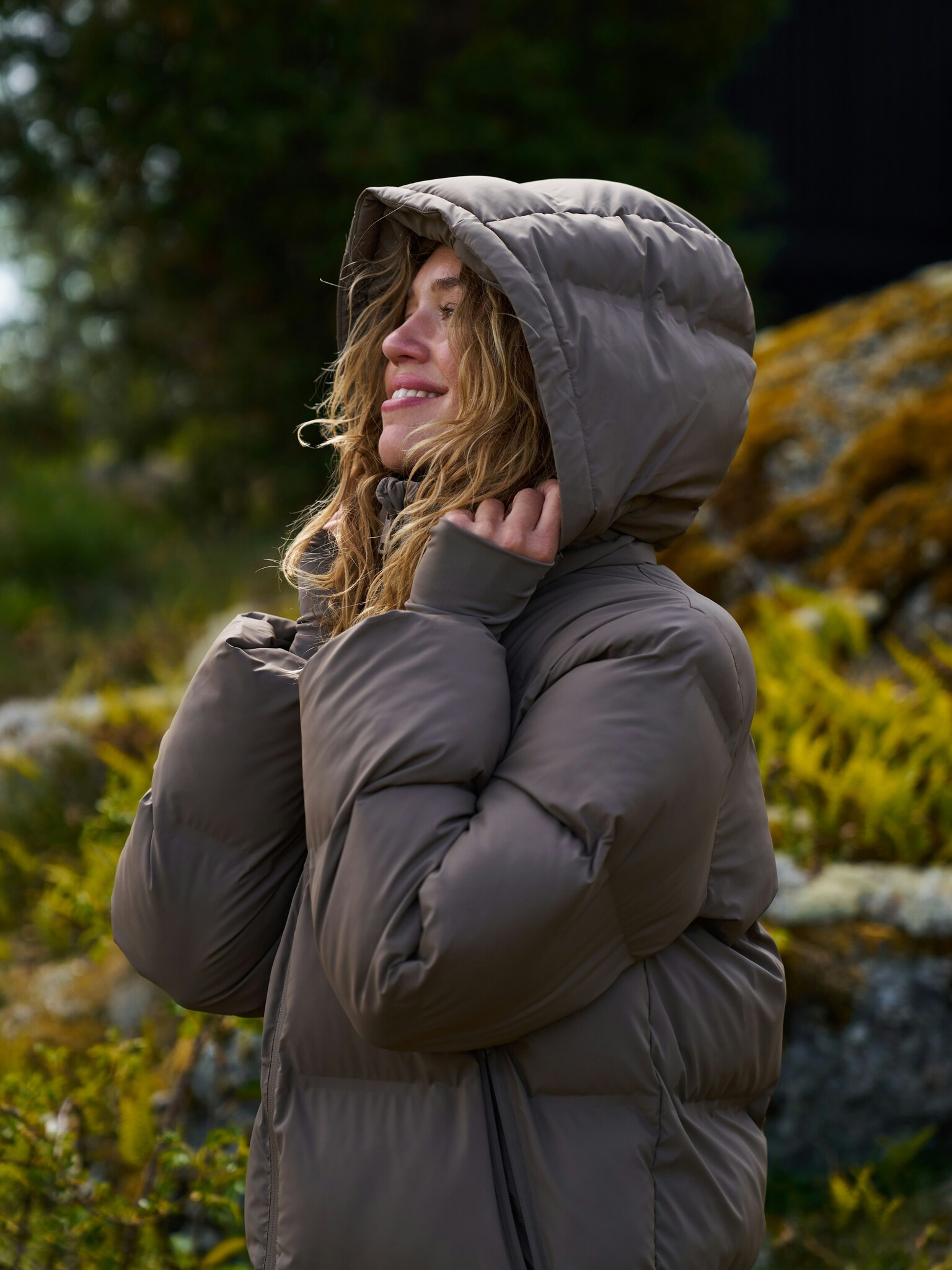 Viviana C Puffer Jacket - Dark Taupe