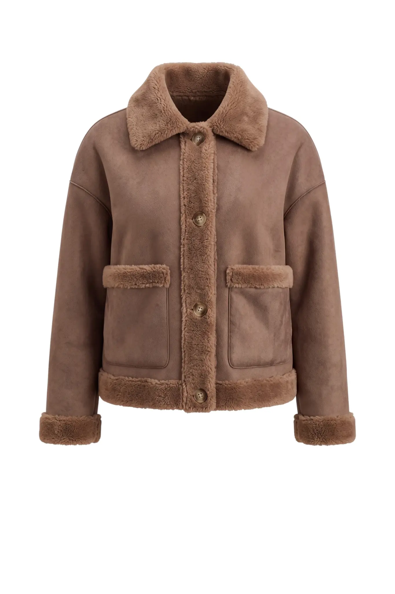 Faje Faux Mink Jacket - Camel
