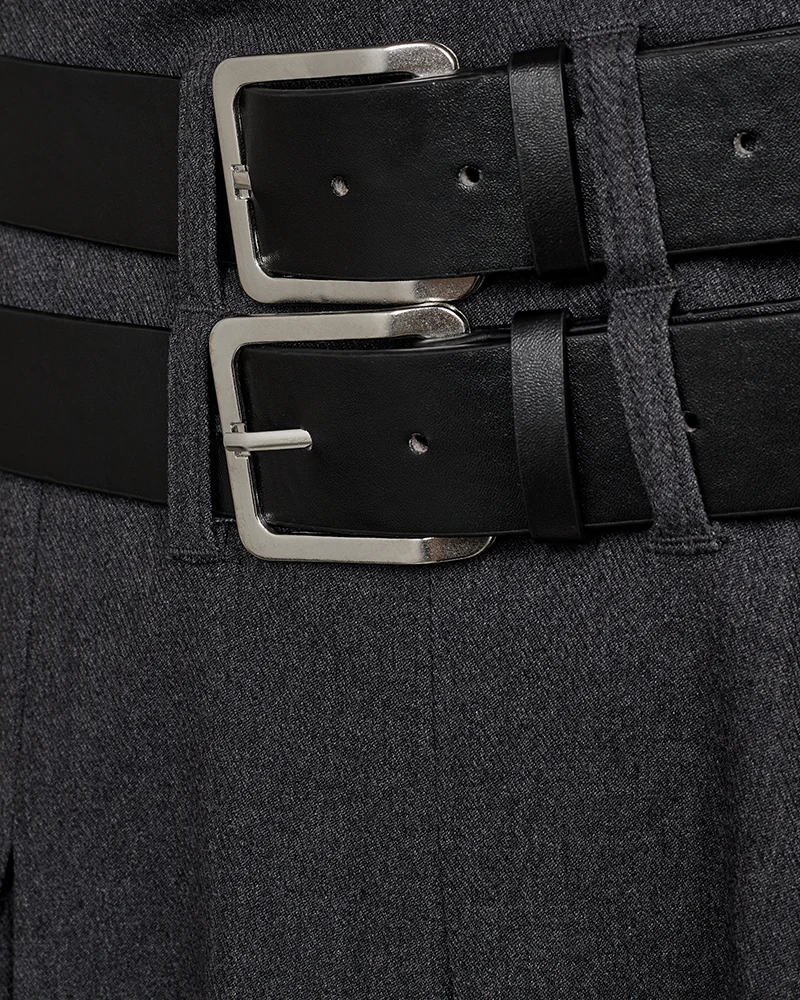 Tailor Skirt - Grey Melange
