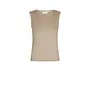 Nimbi Fine Rib Top - Beige Melange