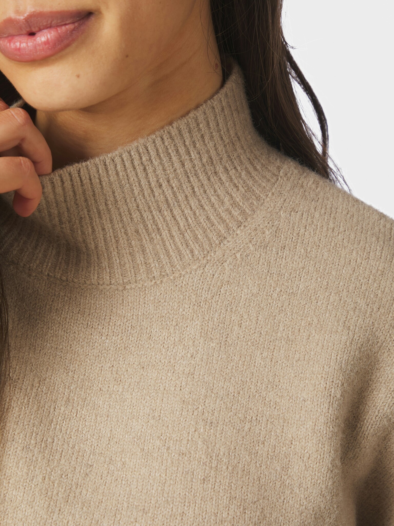 Paulina Knit Blouse - Warm Grey