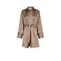 Biria Heavy Sateen Dress - Dark Taupe
