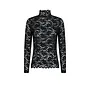Liza Laceflower Blouse - Black