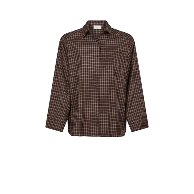 Anella Check - Chocolate Plum