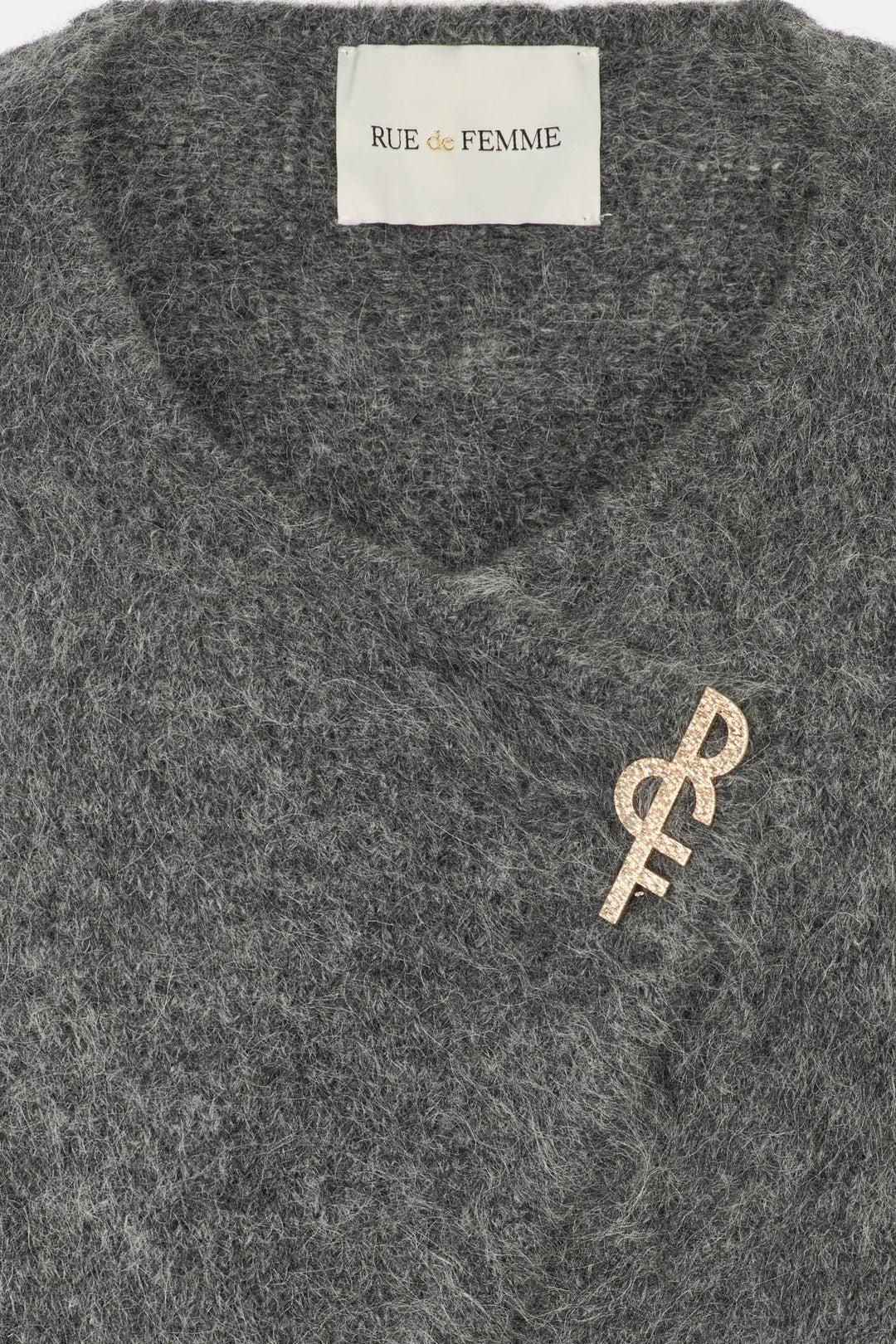 Yana Knit Vest - Dark Rock