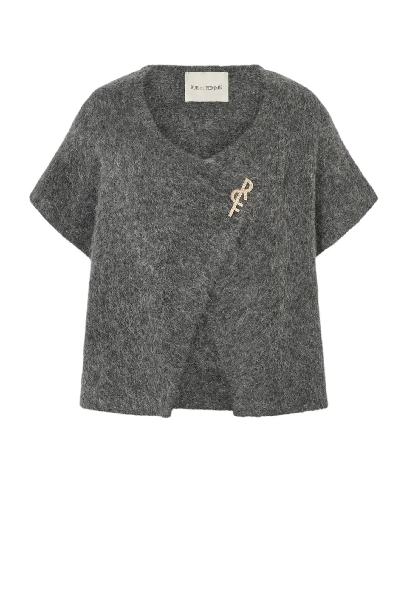 Yana Knit Vest - Dark Rock