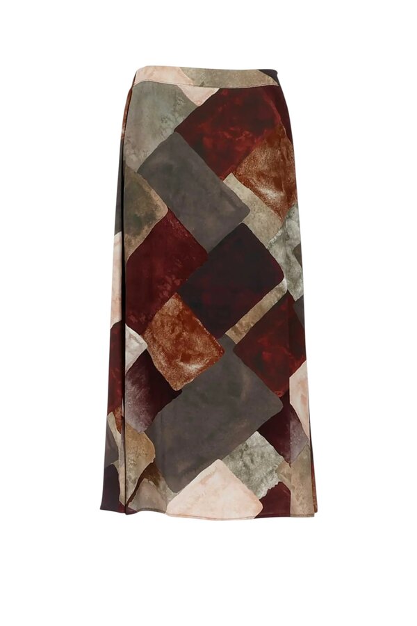 Maxi Skirt - Mocha Multi