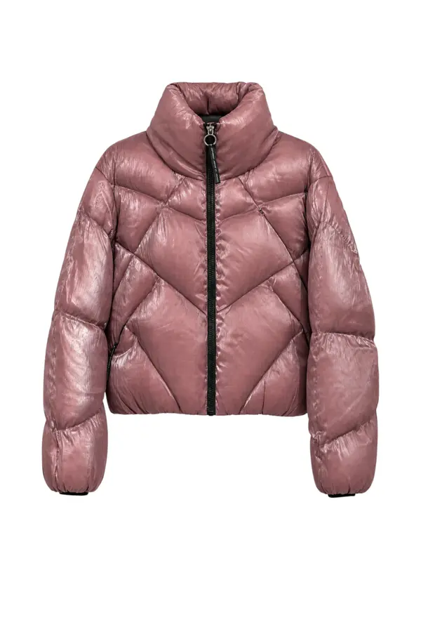 Nebula Short Puffer Jacket - Mauve Dusk