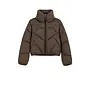 Nebula Short Puffer Jacket - Brown
