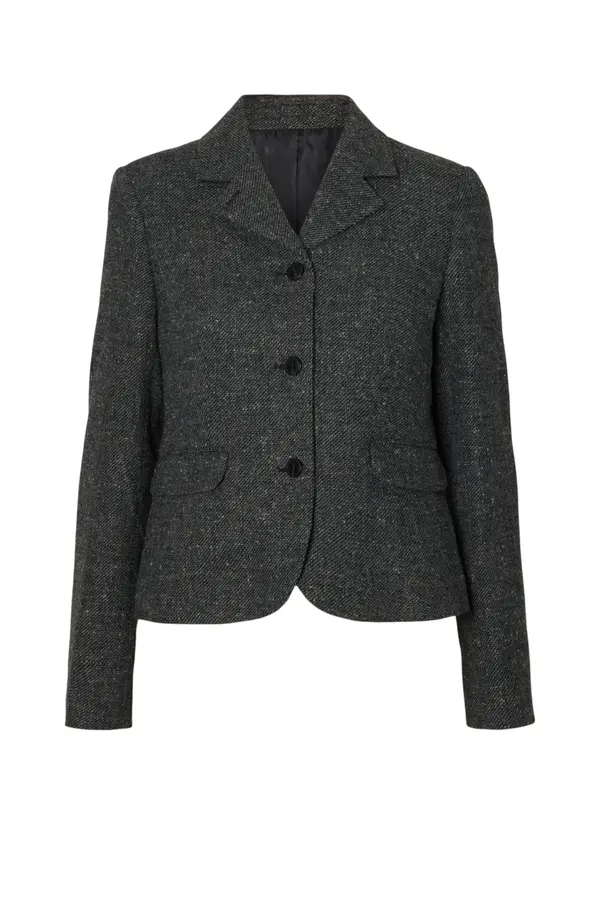 Fitted Clea Short Blazer - Black