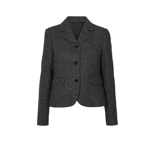 Fitted Clea Short Blazer - Black