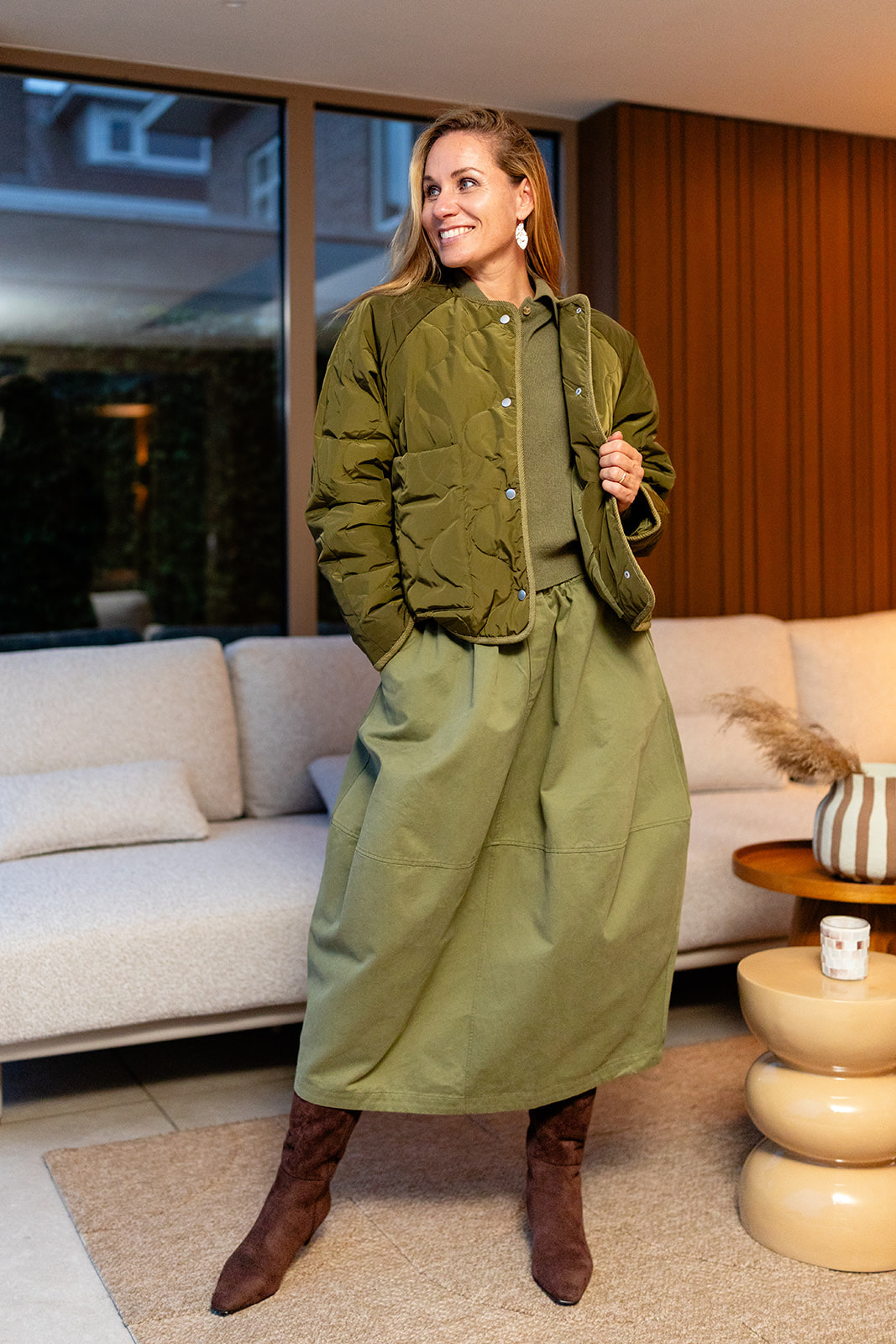 Paola Skirt - Army Green