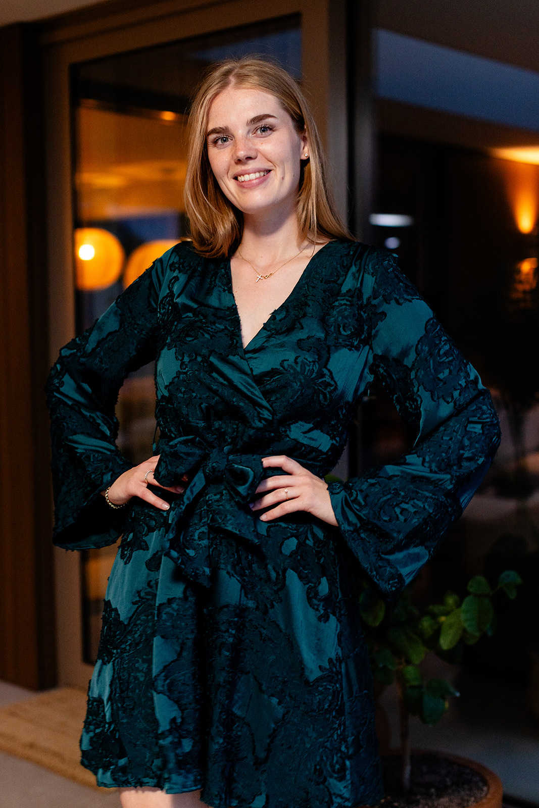 Danina Dress - Teal Green