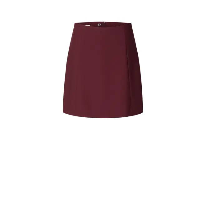 Rita Mw Short Skirt - Tawny Port Melange