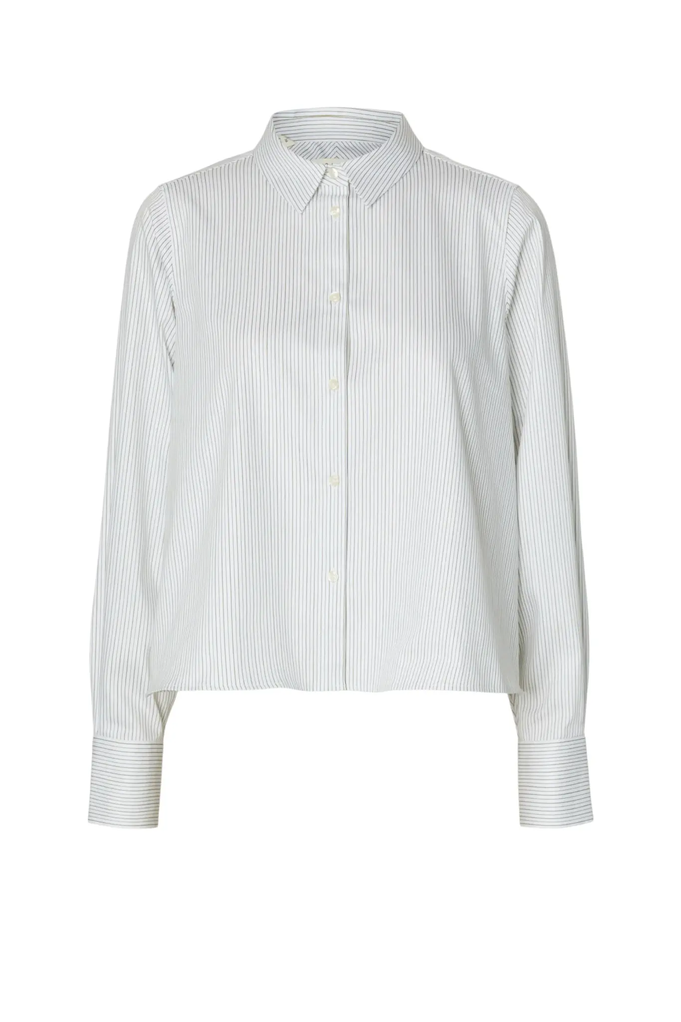 Romie Ls Relaxed Shirt - Avocade Oil Stripe