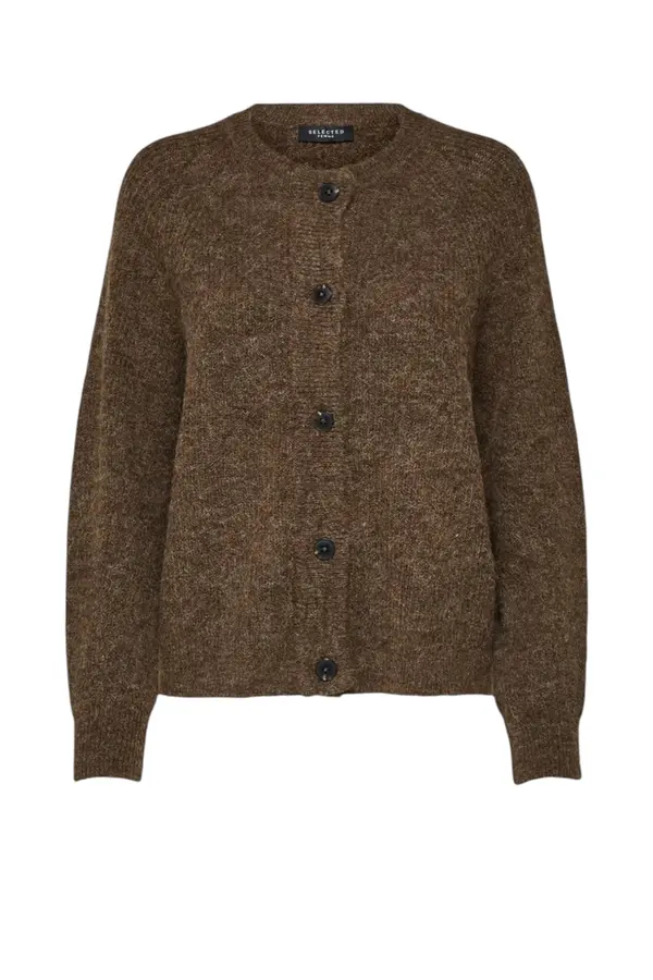 Lulu Ls Knit Cardigan Noos - Melange