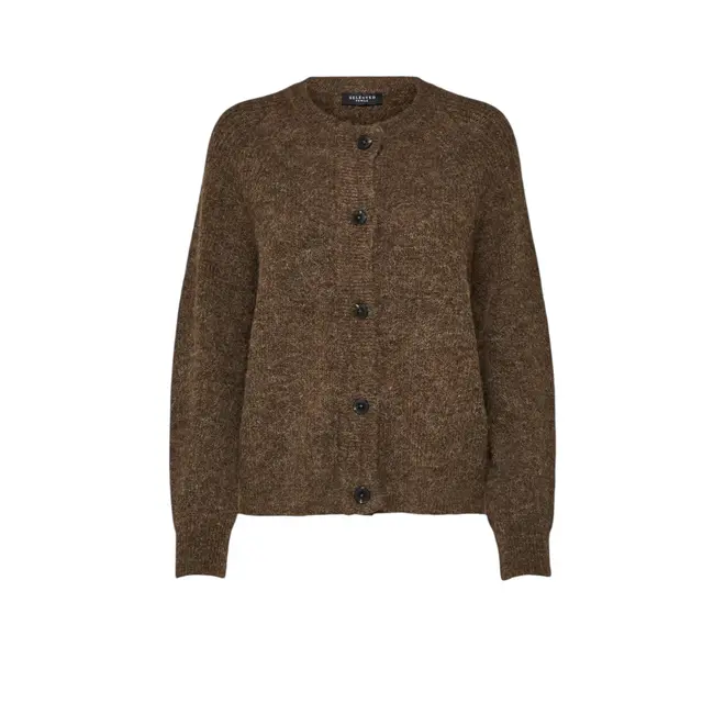 Lulu Ls Knit Cardigan Noos - Melange