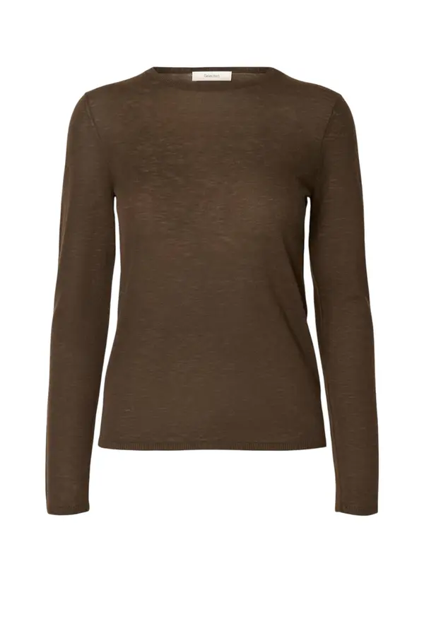 Vendy Ls Knit Wool O-neck Noos - Delicioso