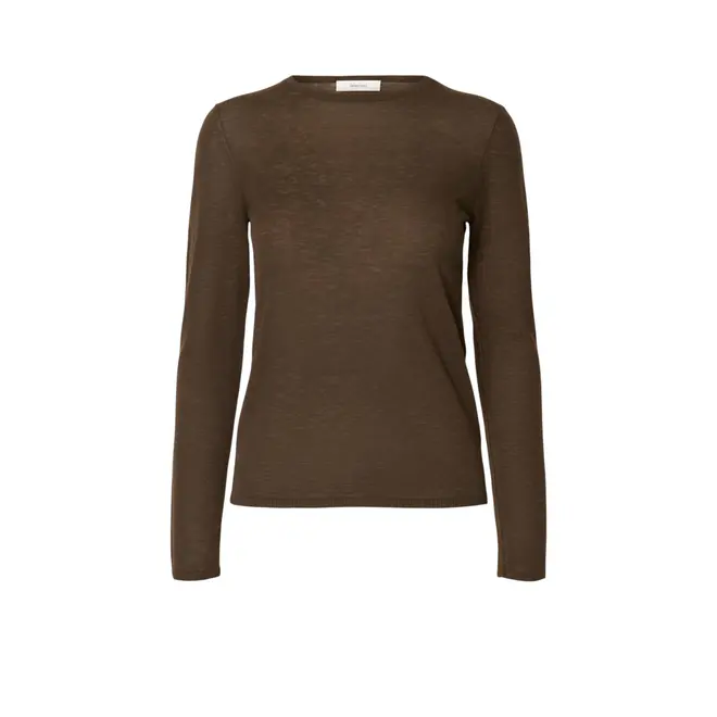 Vendy Ls Knit Wool O-neck Noos - Delicioso