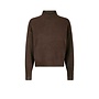 Paulina Knit Blouse - Brown Melange