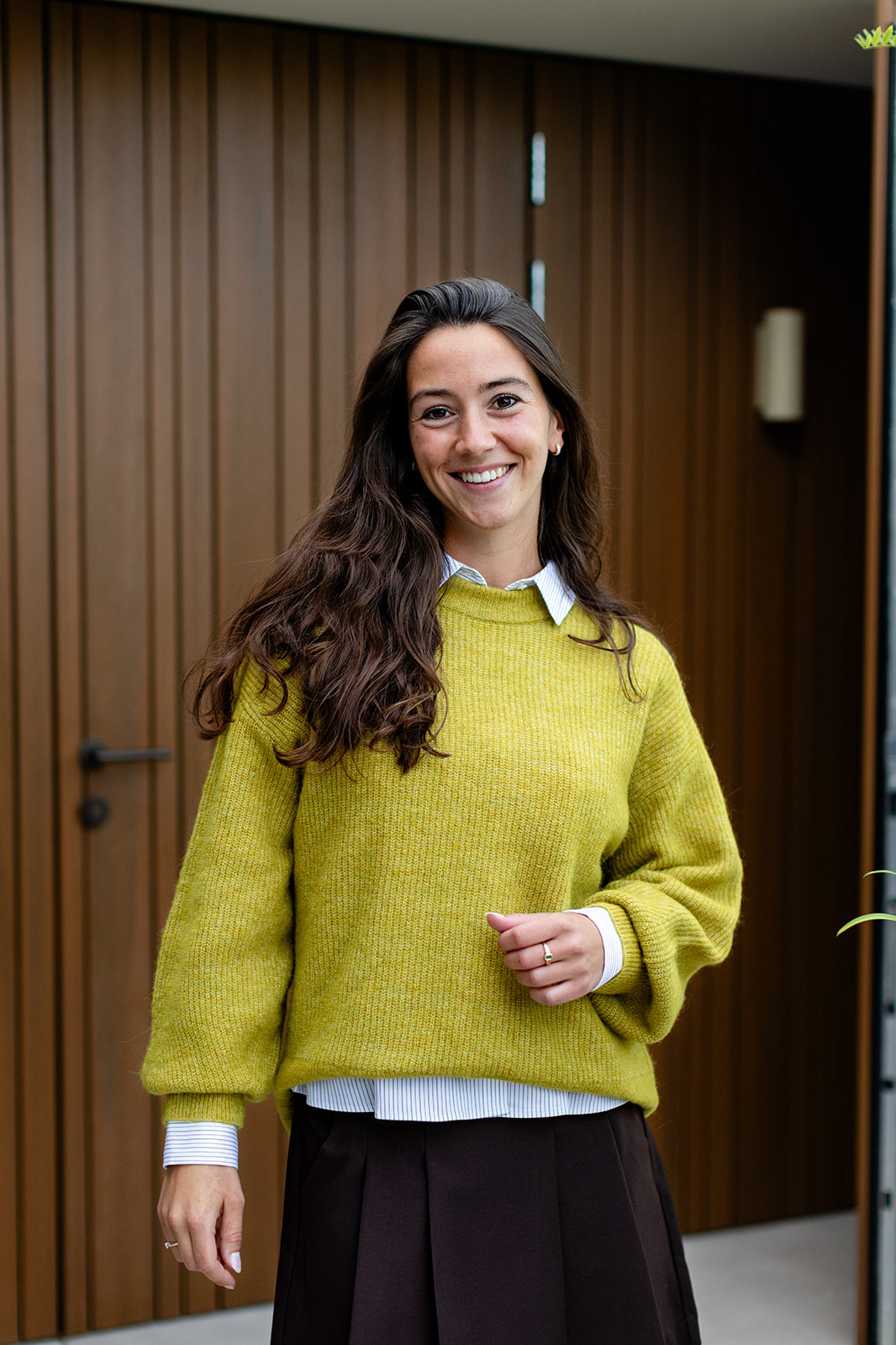 Lulu Ls Knit Relaxed O-Neck - Avocado Oil