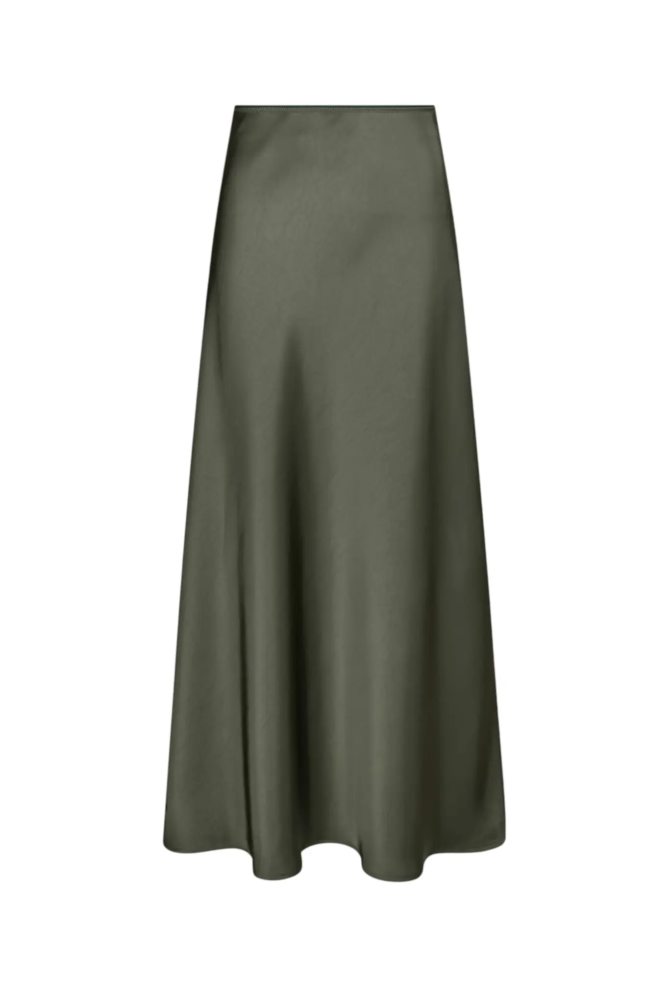 Vicky Heavy Sateen Skirt - Deep Green