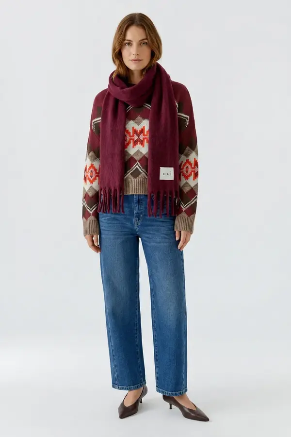 Shawl - Burgundy
