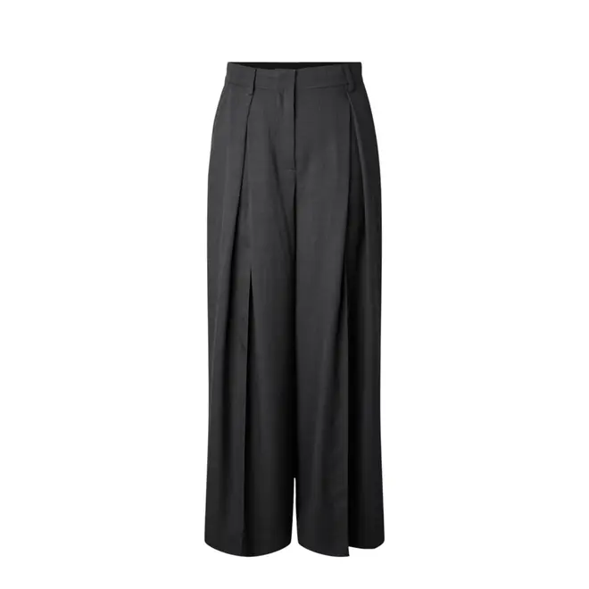 Elura Hw Wide Pants - Drak Grey