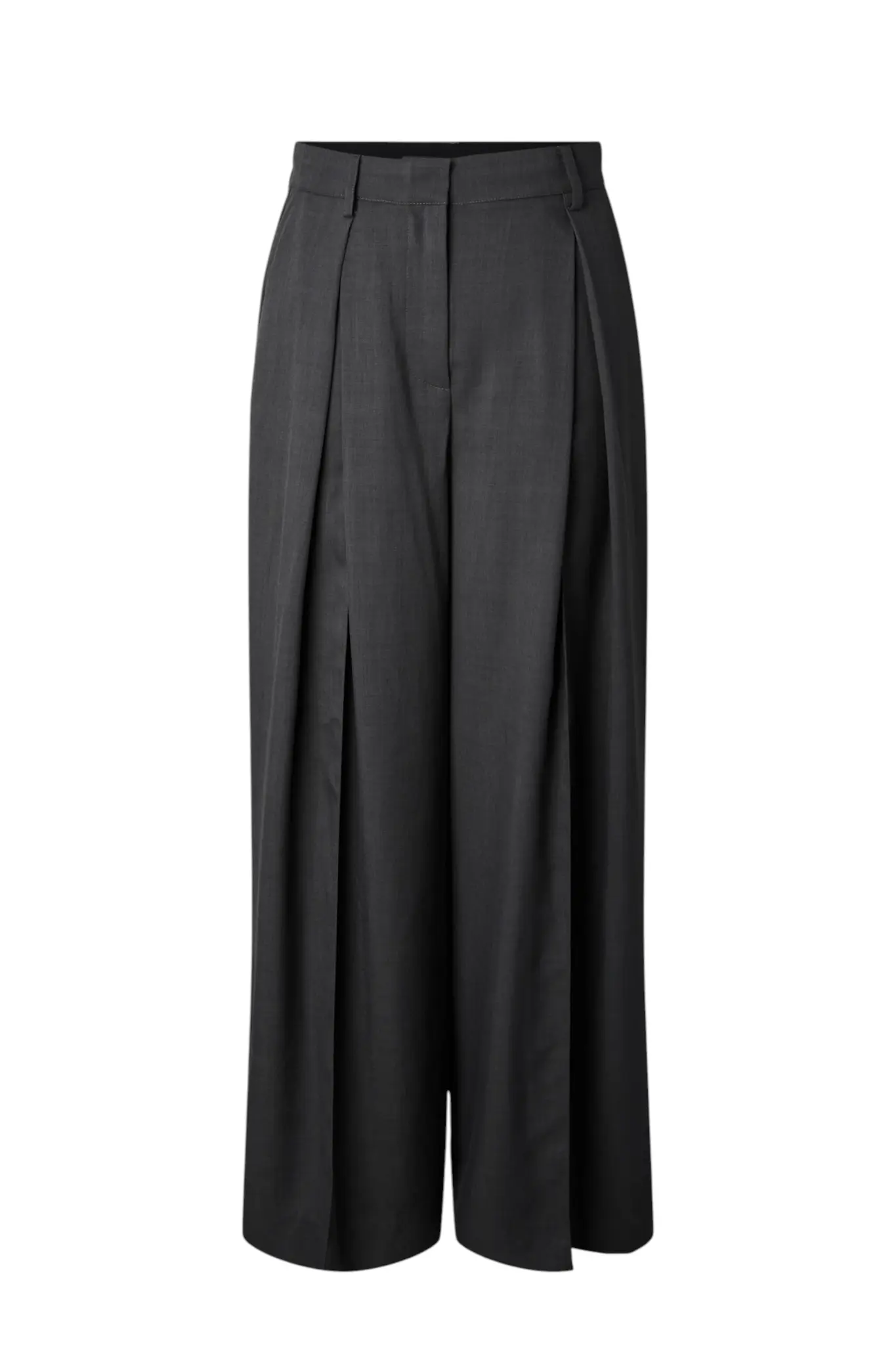Elura Hw Wide Pants - Drak Grey
