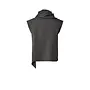 Elura Ls Scraf Top S - Drak Grey Melange