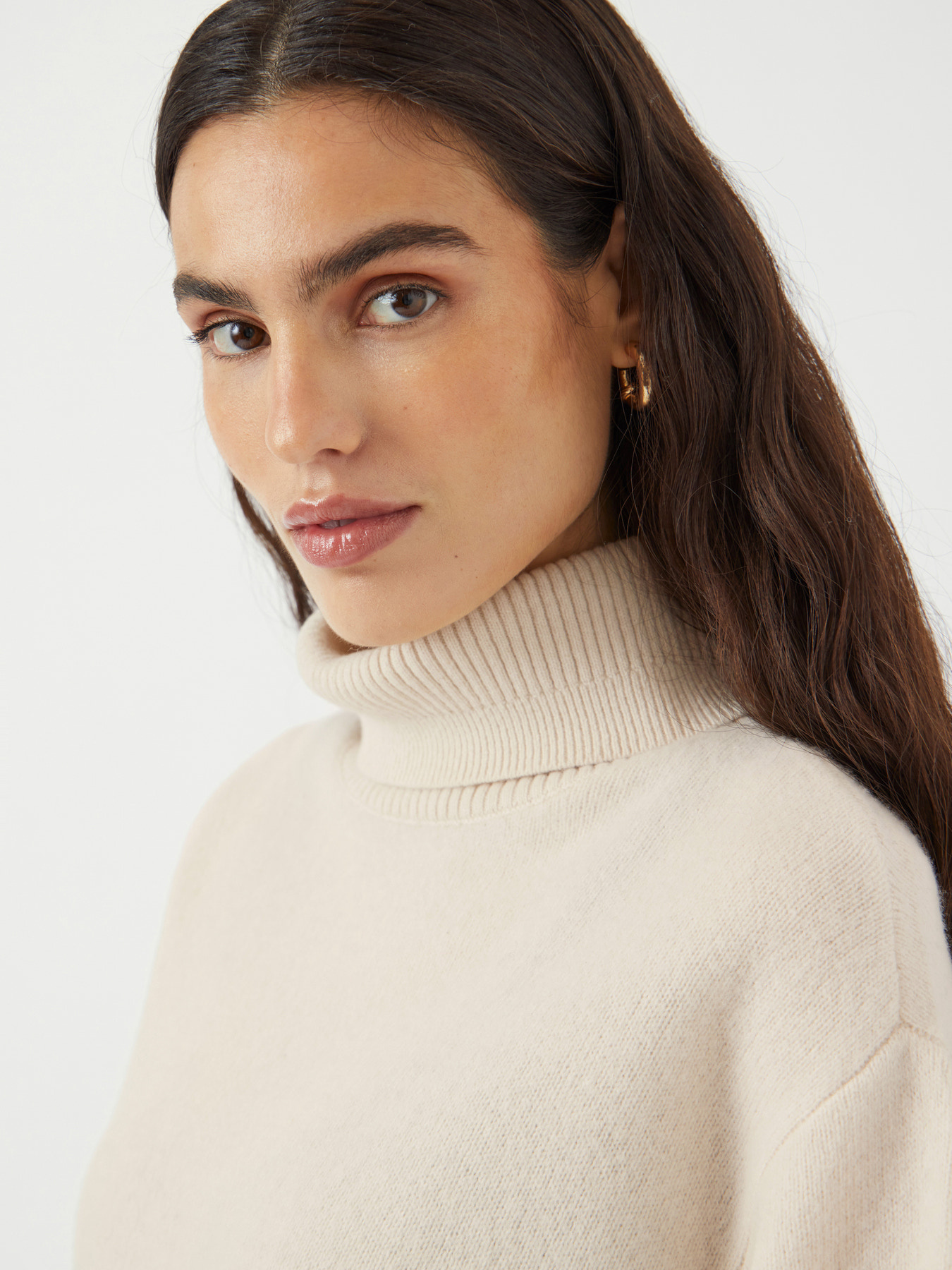 Emilia 2/4 Wool Knit Pullover S Noos - Sandshell
