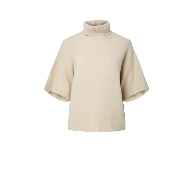 Emilia 2/4 Wool Knit Pullover S Noos - Sandshell