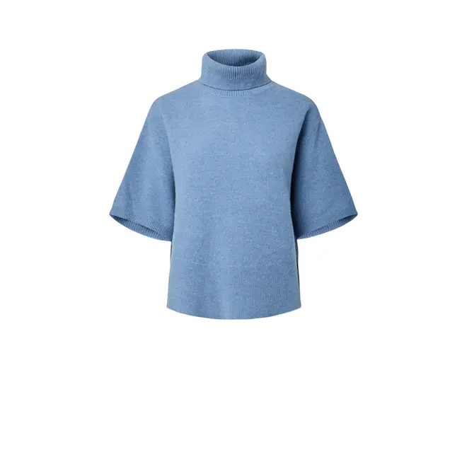 Emilia 2/4 Wool Knit Pullover S Noos - Windward Blue