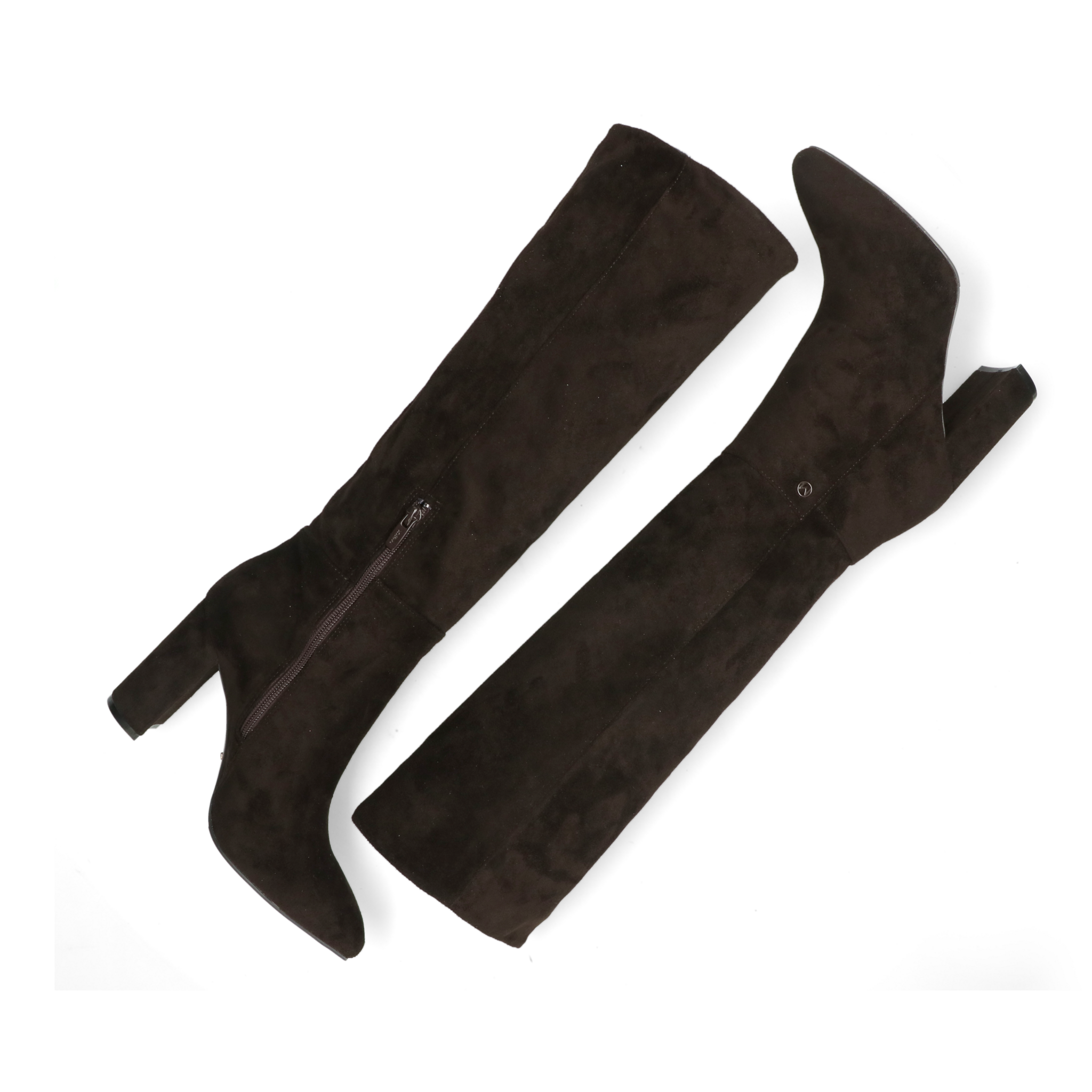 Krystal INDY Heeled High Boot - Dark Brown