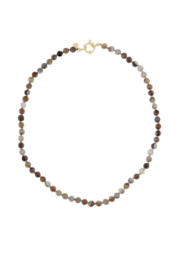 Fijne Gemstone Ketting  - Agaat Melee