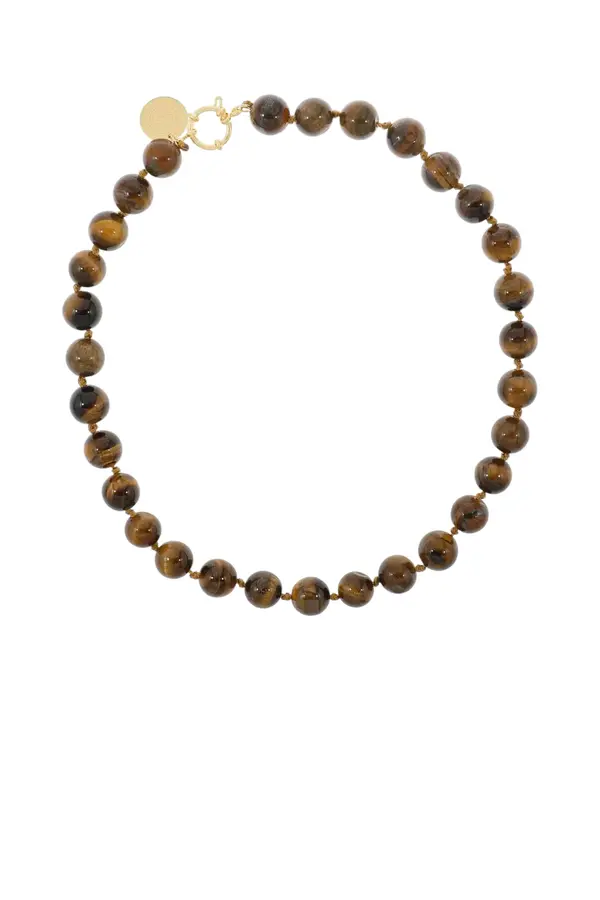 Gemstone Ketting - Bruin-Melee