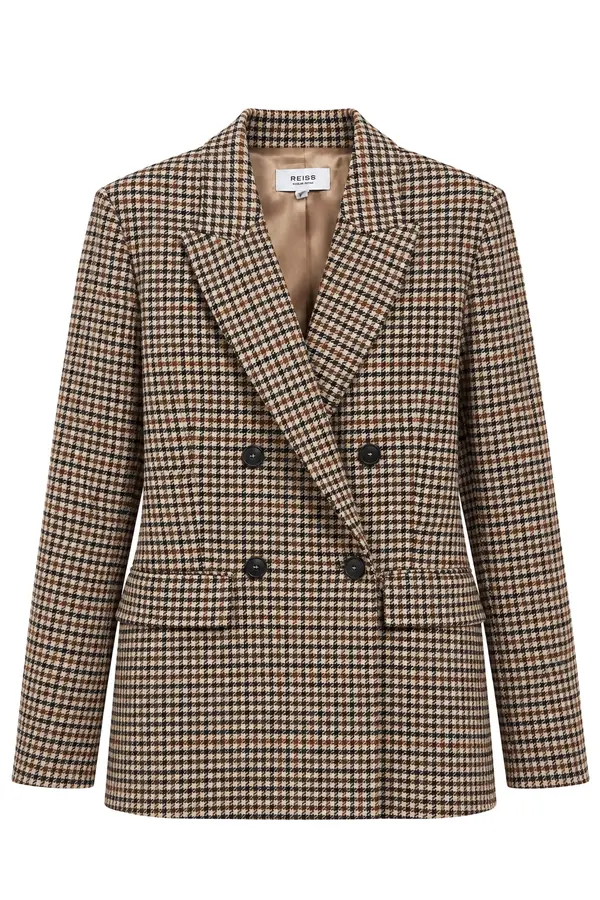 Willow Blazer - Neutral Check
