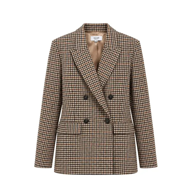 Willow Blazer - Neutral Check