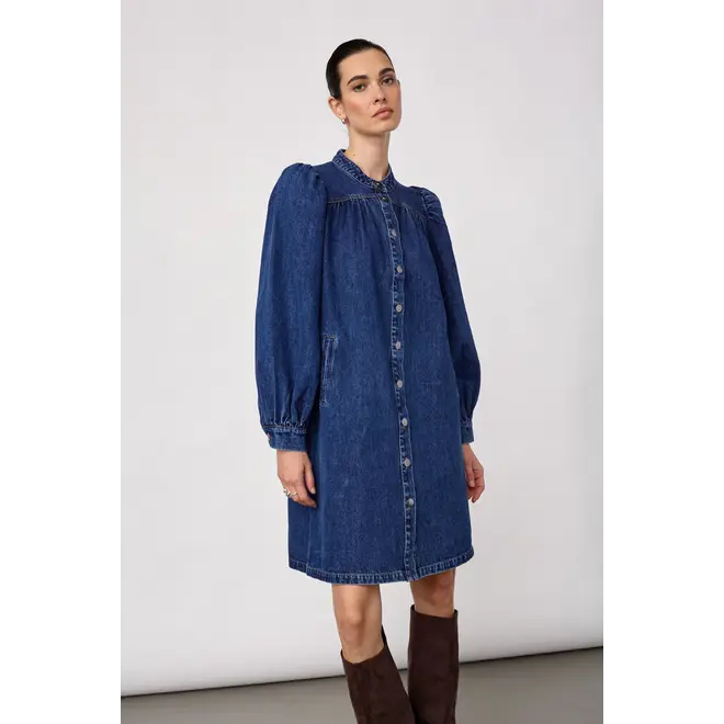 Denice Denim Dress - Used Denim