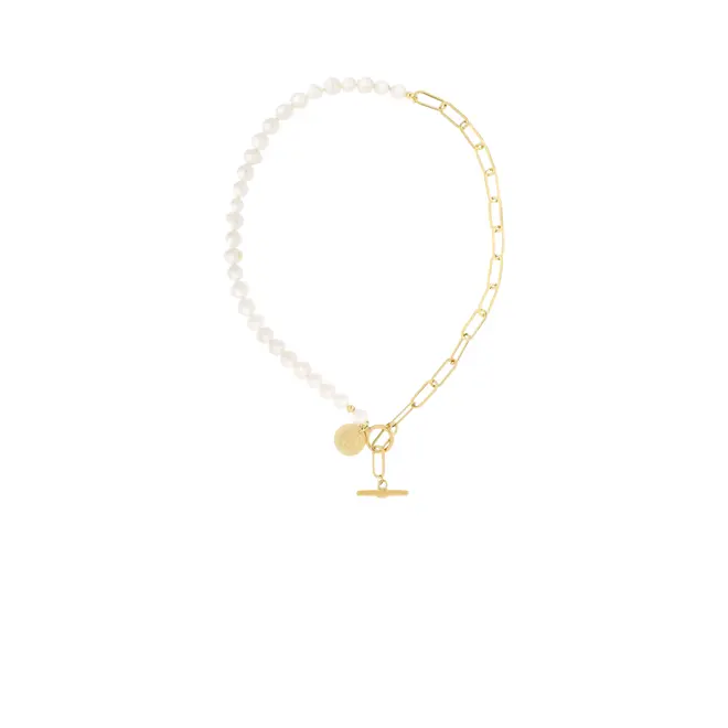 Parelketting met Ovale Schakel