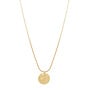 Ketting met Bedrukte Munt - Goud