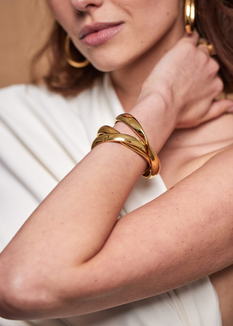Organische Bangle II - Goud